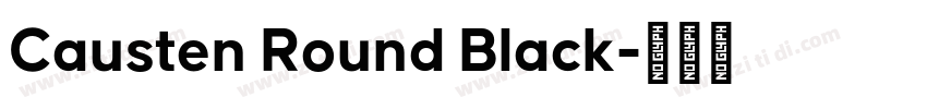 Causten Round Black字体转换